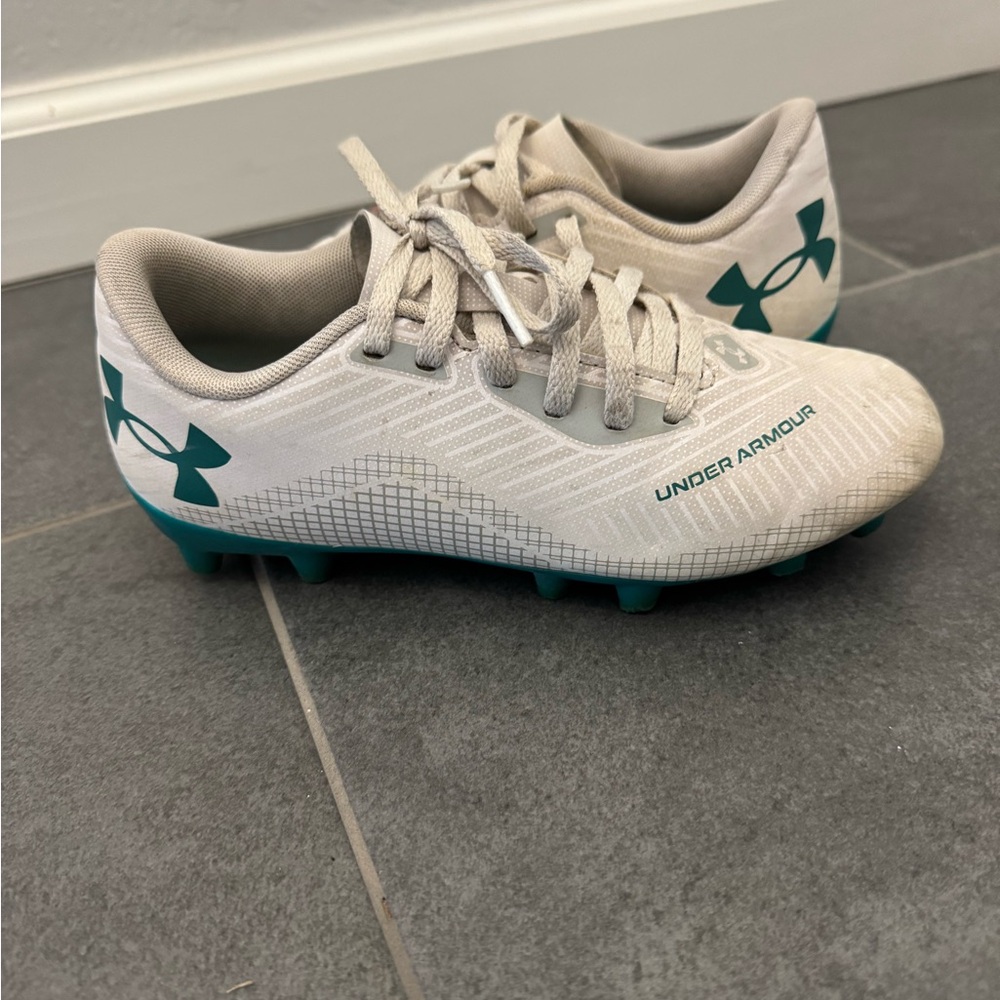 Under Armour Kids Sneakers - White and Teal